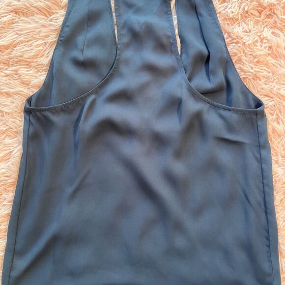 Karisa Surplice Tank in color Newport Navy Blue NWT size XS - Picture 6 of 6